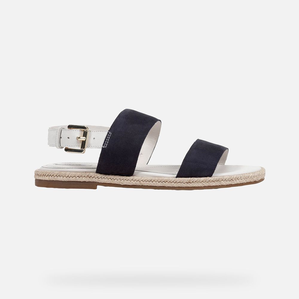 Sandalias Geox Senhora Azuis/Branco - Kolleen - SAHCU6705